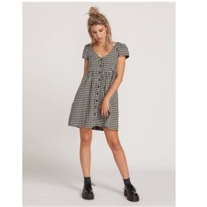 Volcom B/W Plaid Dress